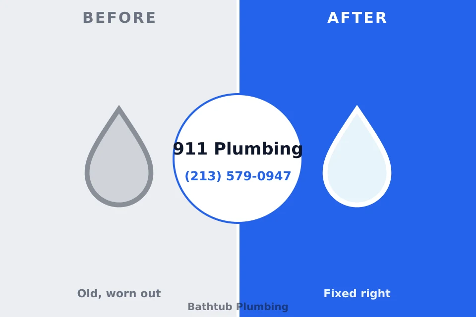 Before and after: plumbing company Lakeside, TX